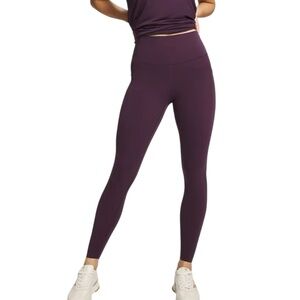 Soma Nonstop Leggings Women’s Medium Burgundy High Rise Athletic Phone Pocket